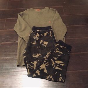 Polo Green Thermal shirt and Pants bundle